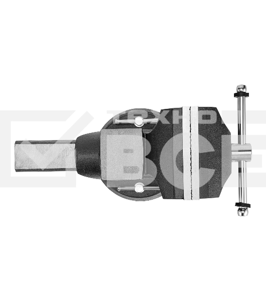 Тиски слесарные Denzel BVH-150 150 мм, поворотные, стальная направляющая, с наковальней