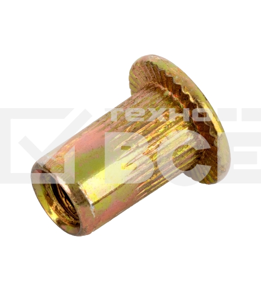 Заклепки резьбовые Denzel стальные, оцинкованные, М3, пластиковый кейс, 200 шт.