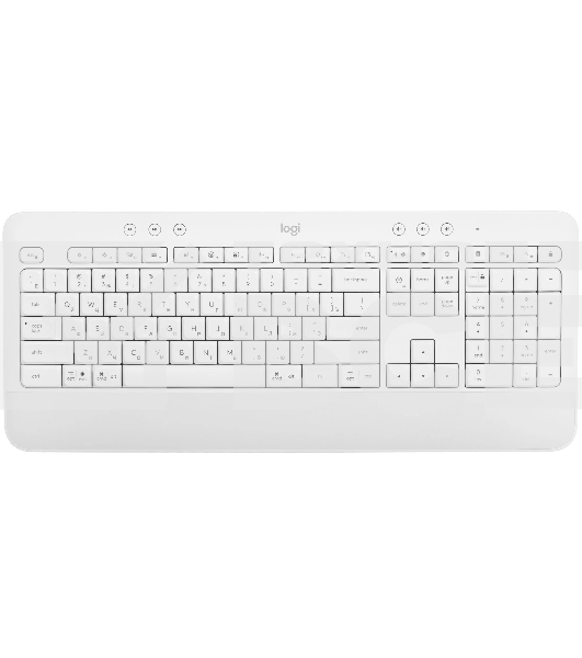 Клавиатура беспроводная Logitech K650 белый USB BT/Radio (подставка для запястий) (920-010986)
