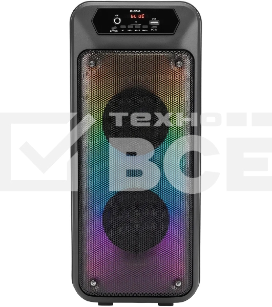 Минисистема Digma D-MC1705 черный 100Вт FM USB BT micro SD