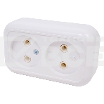 Розетка 2-м Кунцево ОП Валентина 10А IP20 РА10-382 бел. 5416, фото2