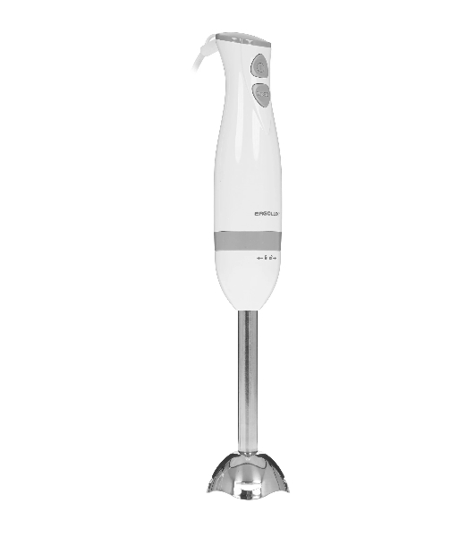 Блендер погружной Ergolux ELX-HB02-C31 (13125) 2 скорости, 500 Вт, 220-240В нерж.сталь, бело-сер.