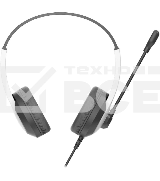 Гарнитура проводная с микрофоном A4Tech Fstyler FH100U белый/черный 2м