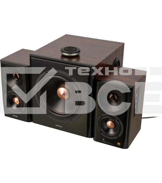 Колонки Edifier S360DB Brown (2.1,70W RMS, дерево, Bluetooth 4.1,ДУ)