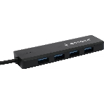 USB-концентратор Gembird UHB-C364, USB 3.0, USB 4 порта, USB Type-C / с доп питанием, фото3