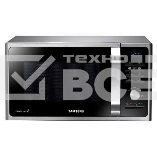 Микроволновая печь Samsung MS23F302TAS серебристый 23л 800Вт  кнопки, поворотный механизм