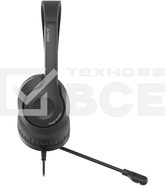 Наушники с микрофоном A4Tech Fstyler FH100i черный 1.8м накладные оголовье (FH100I)