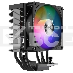 Кулер PCCooler R400 ARGB черный 92мм алюминий+медь 2200r[m 30db 4-pin 180W 133мм, фото 1