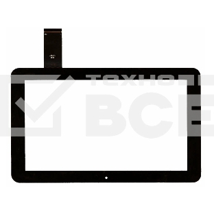 Сенсорное стекло (тачскрин) для DNS AirTab E102. черное