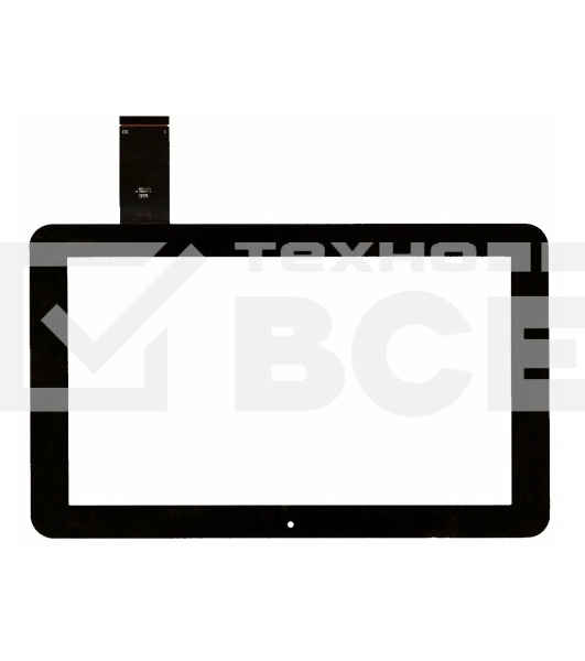 Сенсорное стекло (тачскрин) для DNS AirTab E102. черное