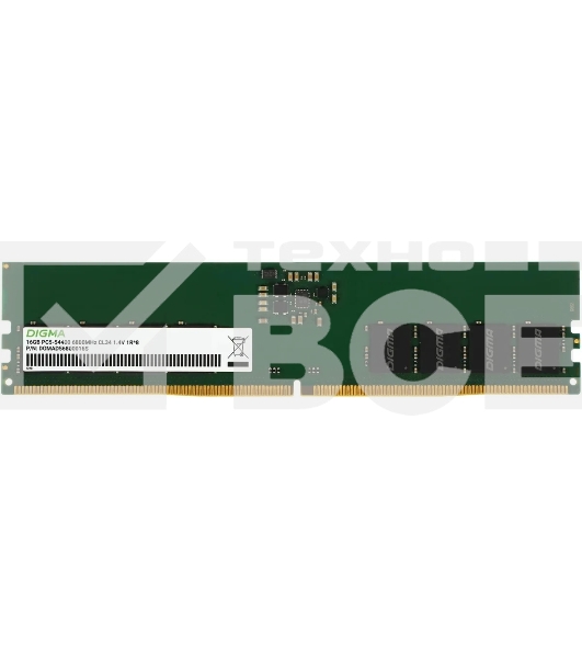Оперативная память Digma, DDR5, 16GB (1x16GB), 6800MHz, CL34