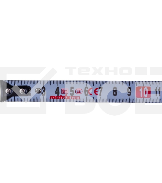 Рулетка Matrix Autostop, 3 м х 16 мм двухкомпонентный корпус