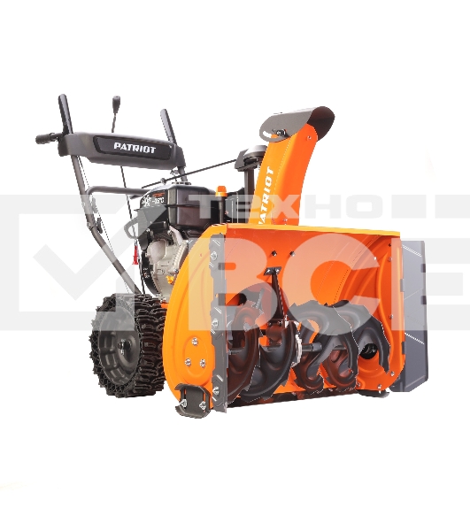 Снегоуборщик PATRIOT PRO 11 KX (коммунально-хозяйственный); 11 л.с. , усиленный редуктор, безвоздушные колёса WE3, антиадгезионное покрытие ковша и желоба.