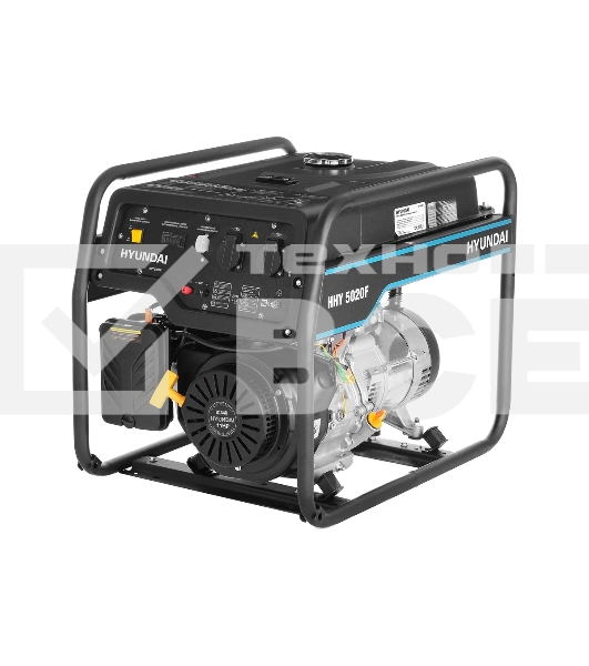 Электрогенератор бензиновыйHyundai HHY 5020F, 4.5 кВт, 72 дБ, 69.5 кг