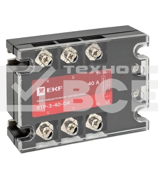 Реле твердотельное трехфазное RTP-40-DA PROxima EKF rtp-3-40-da