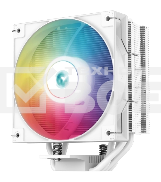Кулер для процессора DEEPCOOL AG400 WH ARGB белый, 120 мм, алюминий/медь, 2000 об/мин, 31.6 дБ, 4 pin, 220 Вт, 150 мм