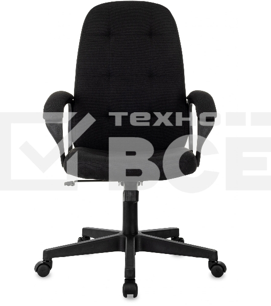 Кресло руководителя Бюрократ CH 002 Fabric 3C11 черный, крестов. пластик