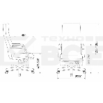 Кресло руководителя Бюрократ T-9927WALNUT/BLACK черный, кожа, крестовина дерево, фото10