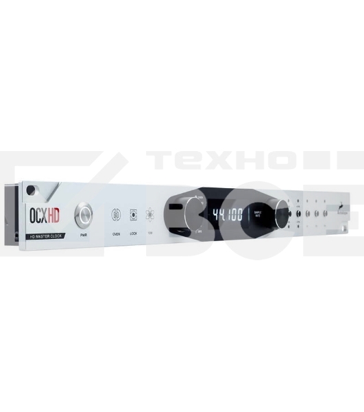 Аудиоинтерфейс Antelope Audio OCX HD тактовый генератор синхросигнала, 10 выходов Word Clock (до 768 кГц), 4 двыхода AES/EBU и 2 S/PDIF выхода 192кГц, 2 входа Word Clock, видеовход на коннекторах BNC