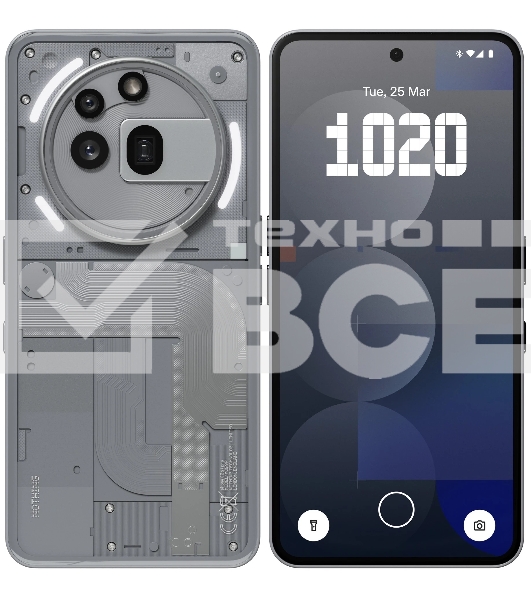 Смартфон Nothing Phone (3a) PRO A10400170 12/256Gb, серый