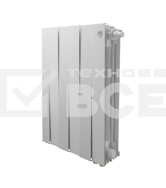 Радиатор биметаллический Royal Thermo PianoForte 500 белый VR80 - 6 секц.