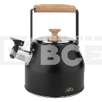 Чайник для плиты LARA LR00-87 2,3 л нержавеющая сталь, фото 1