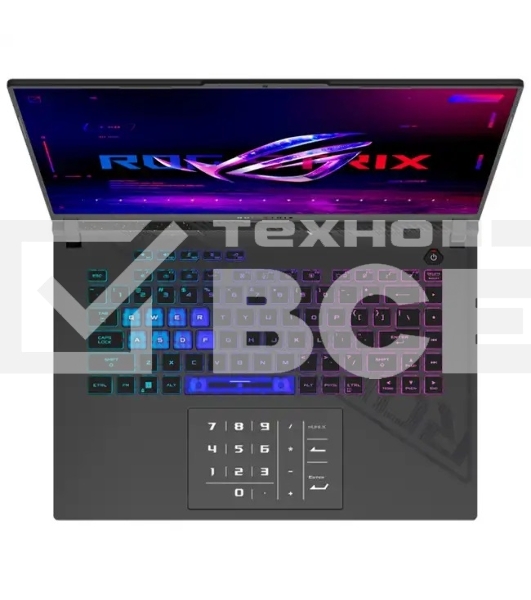 Ноутбук ASUS ROG Strix G16 G614PR-RV027 Grey AMD Ryzen 9 8940HX 2400MHz/16'/1920x1200/16Gb/1024Gb SSD/NVIDIA GeForce RTX 5070 Ti 12Gb/Wi-Fi/Bluetooth/Без ОС