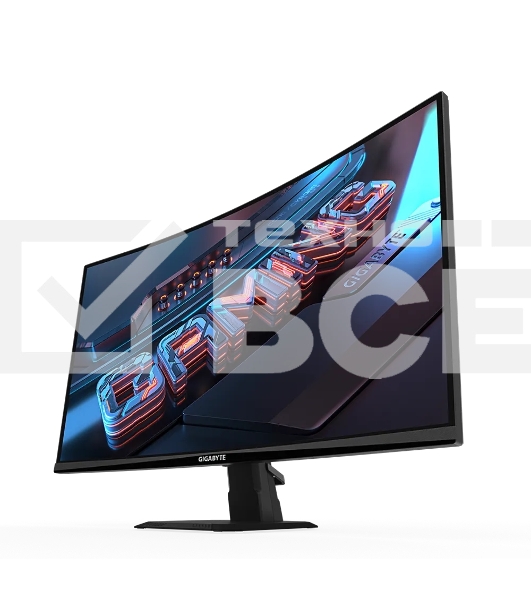 Монитор 27' Gigabyte GS27FC R1500 VA 1920x1080, 180 Гц, 1 мс, 16:9, 250 кд/м², 2xHDMI, 1xDP, 1x3.5 мм, изогнутый, черный
