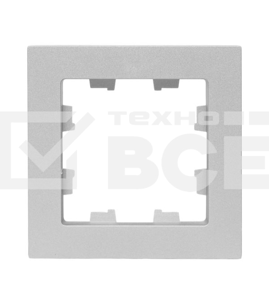 Рамка EKF 1-м Эпика пластик алюм., UP1-FPA-01