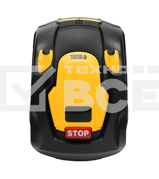 Робот-газонокосилка Denzel Grass Master 1000, ультразвуковой датчик, 3 Ач, LCD дисплей, Wi-Fi