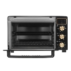 Мини-печь Kraft KF-MO 3506 KGLB (черный/золото) с дисплеем, фото5