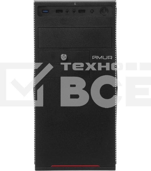 Компьютер Amur Нарвал B7I21 MT i3 12100 (3.3) 16Gb SSD 256Gb UHDG 730 FreeDOS GbitEth 400W мышь клавиатура черный (RUS) (2147002)