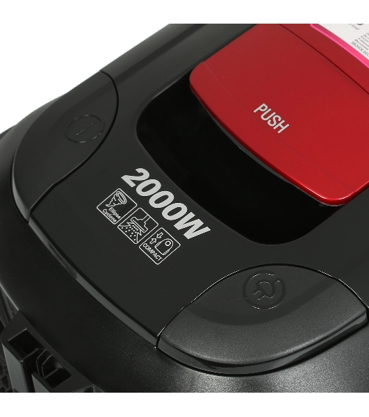 Пылесос LG VC5320NNTR красный/серый, 380/2000 Вт, уборка сухая, пылесборник контейнер 1.3 л