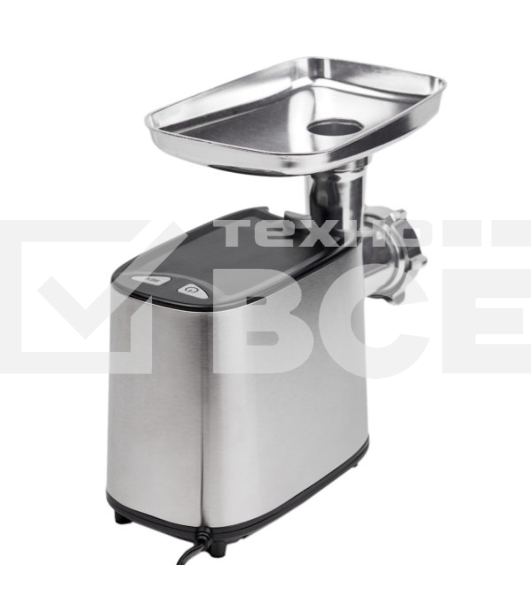 Мясорубка электрическая Centek CT-1617 Juice серебристый, 2000 Вт, 2.0 кг/мин, реверс, защита от перегрузки, насадки - 5