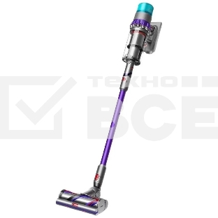 Пылесос вертикальный Dyson Gen5 Detect Absolute (SV23) никель/фиолетовый, питание от аккумулятора, 262 Вт, уборка сухая, пылесборник 0.77 л, работа от АКБ max - 70 мин