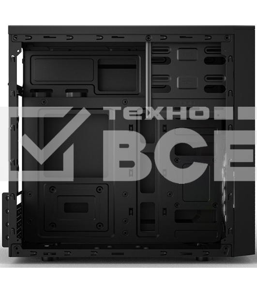 Компьютерный корпус mATX Minitower RD873, c БП PSU-ATX450-12EC, 2*USB 2.0, HD Audio+Mic, Black CBR PCC-MATX-RD873-450W