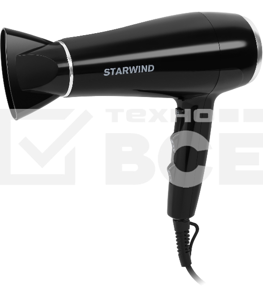 Фен Starwind SHD 7080 2000Вт черный/хром