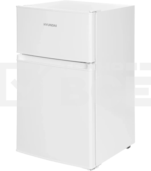 Холодильник Hyundai CT10021H белый двухкамерный 60/25л морозилка сверху, капельная система