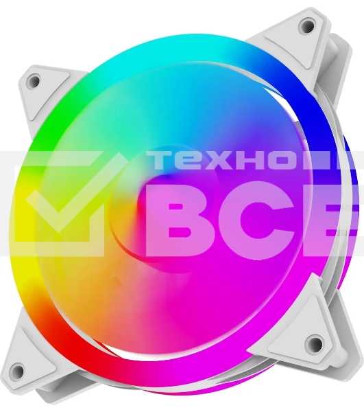 Вентилятор для корпуса Bloody BD-CF120ARGB4 ARGB белый, 120 мм, 1600 об/мин, 26 дБ, 4 pin