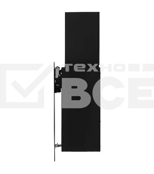 Вытяжка кухонная вертикальная Krona AURA 600 FRAME BLACK S черный с прозрачным кантом