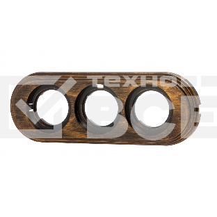 Рамка Bironi BF1-630-25 3-х постовая ретро пластик бронза