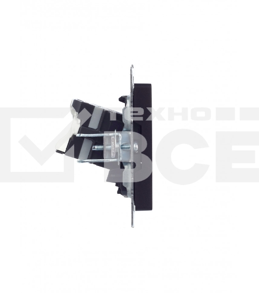 Розетка компьютерная двойная IEK BRITE РК10-2-БрЧ RJ45 кат.5E черный