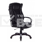 Кресло руководителя Бюрократ CH-879N Leather Venge черный, искусственная кожа, крестовина пластик, фото 1