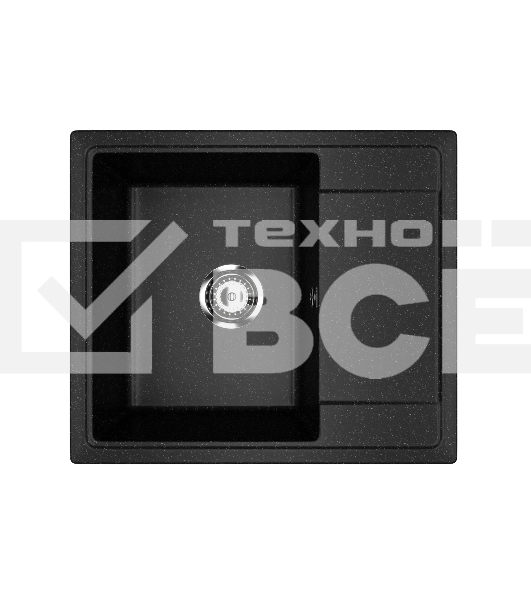 Мойка кухонная PRACTIK PR-M 575-004 черный оникс