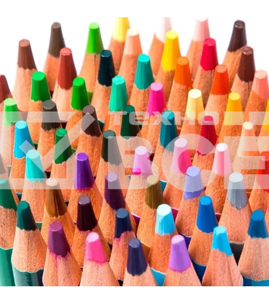 Карандаши цветные Deli 6568, липа, цветной корпус 72 цвета, металлическая коробка