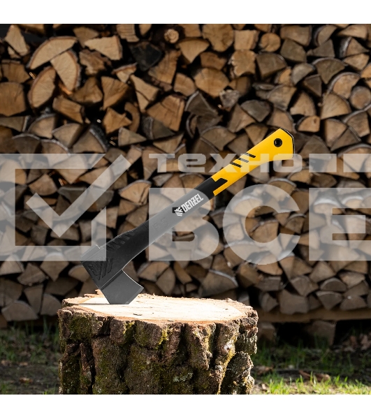 Топор-колун Denzel 21432 F5, 1100 гр, двухкомпонентная рукоятка, 500 мм