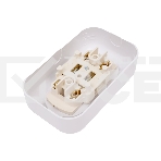 Розетка 2-м Кунцево ОП Валентина 10А IP20 РА10-382 бел. 5416, фото3