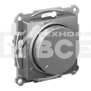 Светорегулятор (диммер) SE AtlasDesign повор-нажим, LED, RC, 400 Вт, мех. сталь