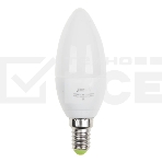 Лампа светодиодная JazzWay PLED-ECO-C37 5Вт свеча 3000К теплый белый E14 400лм 220-240В, фото2