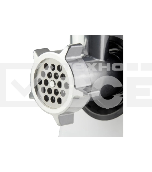 Мясорубка электрическая Galaxy GL 2411 белый, 1200 Вт, 1.3 кг/мин, реверс, защита от перегрузки, металлический лоток, насадки - 5